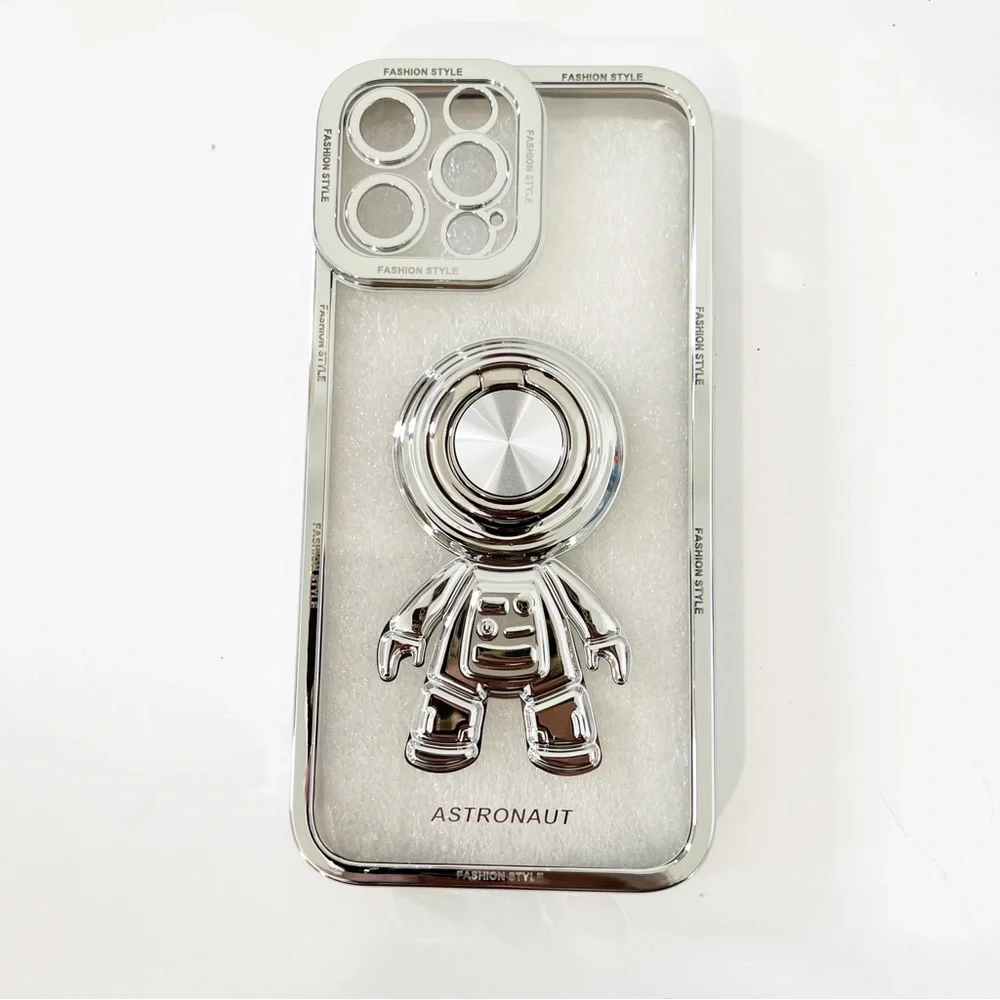 iPhone 13 Pro Max 3D Astronaut Electroplated Cell Phone Case